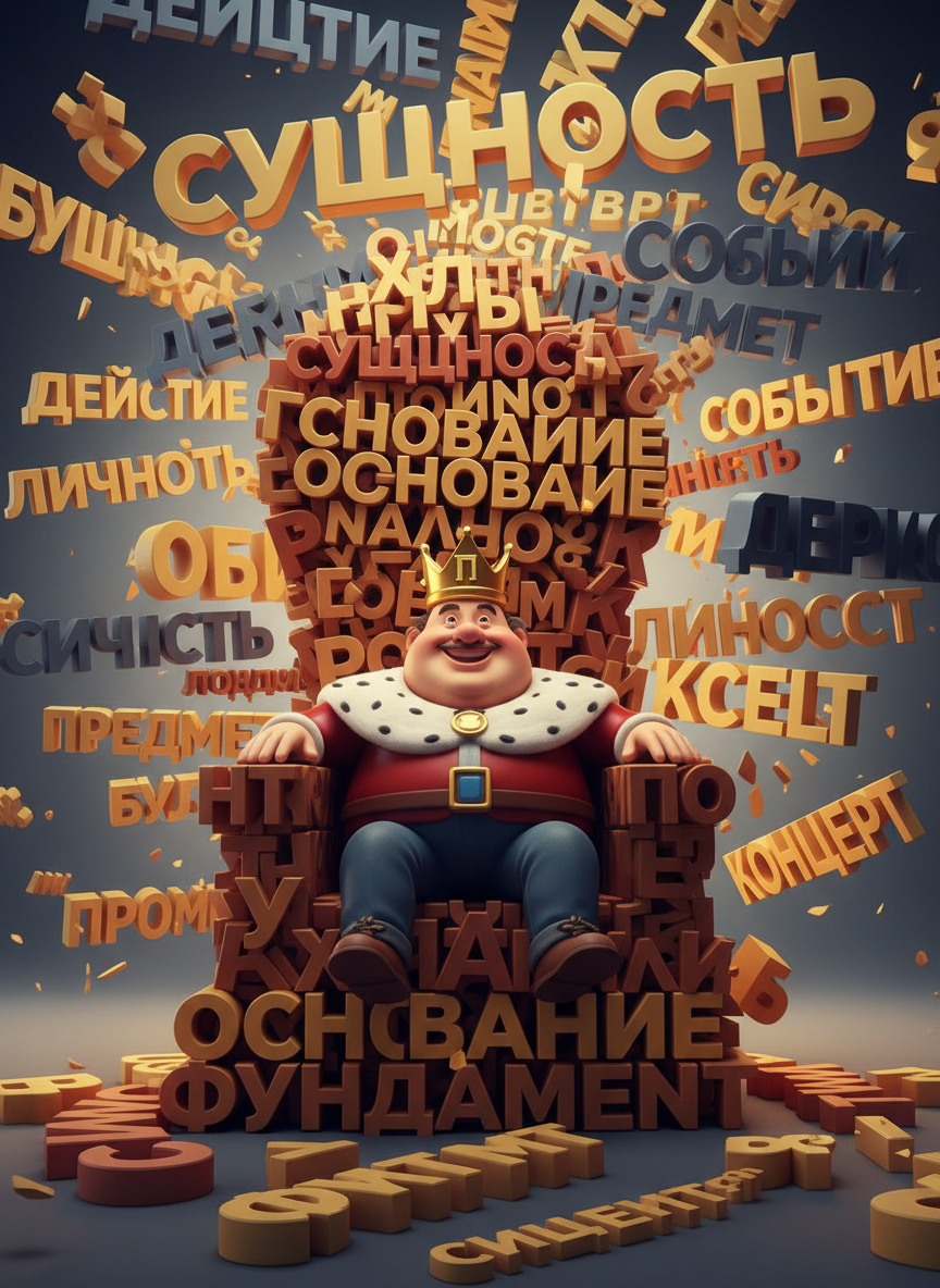 Весёлый король-подлежащее