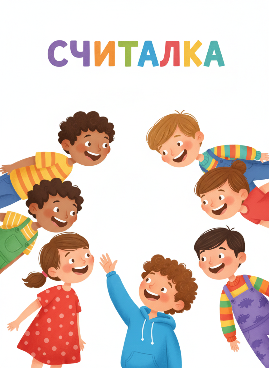 Дети играют в считалку